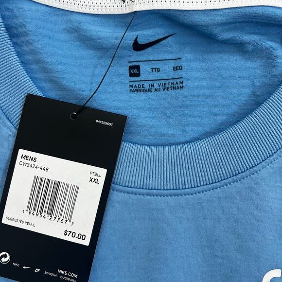 Nike Run Men’s Long Sleeve Shirt Size XXLarge Blue NWT - Picture 3 of 7